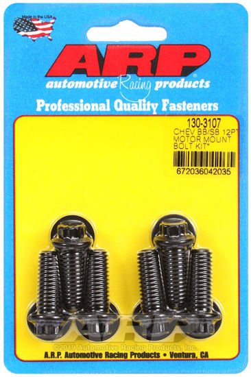 Bilde av Chevy 12pt motor mount bolt kit with energy suspension mounts