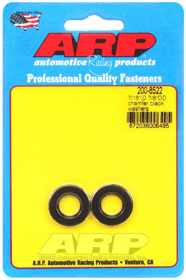 Bilde av 7/16 ID 7/8 OD chamfer black washers