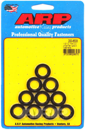 Bilde av 1/2 ID 7/8 OD chamfer black washers