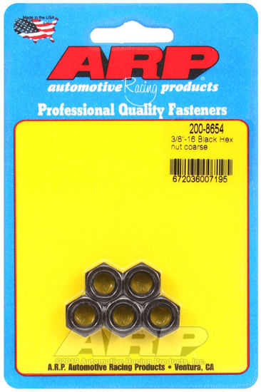 Bilde av 3/8-16 black coarse hex nut kit