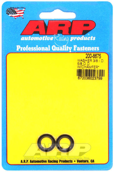Bilde av 3/8 ID 5/8 OD machined chamfer black washers