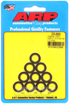 Bilde av 3/8 ID 5/8 OD machined chamfer black washers