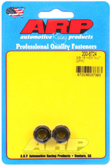 Bilde av 3/8-16 black hex nut kit
