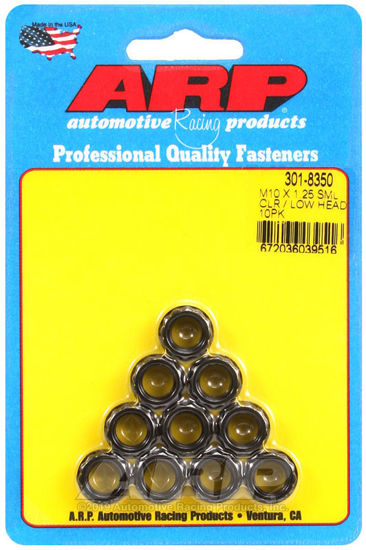Bilde av M10 X 1.25 sml clr/low head 12pt nut kit