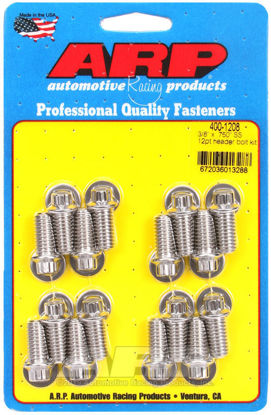 Bilde av 3/8 x .750 SS 12pt header bolt kit