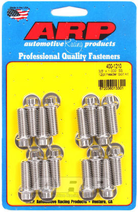 Bilde av 3/8 x 1.000 SS 12pt header bolt kit