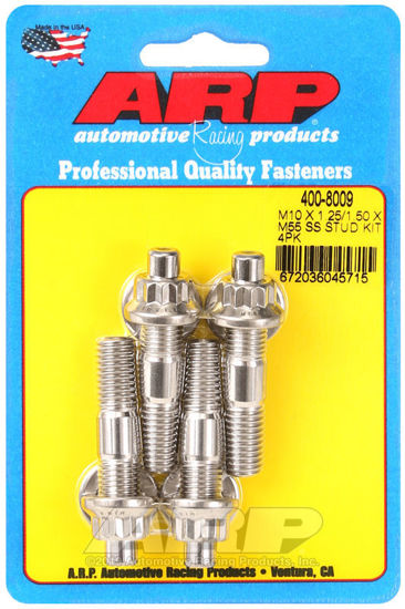 Bilde av M10 X 1.25/1.50 X 55mm broached stud kit 4pcs