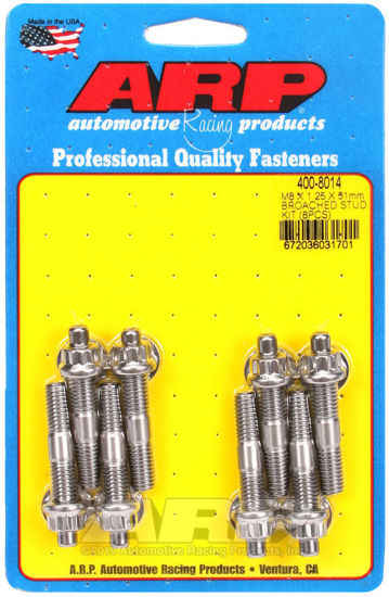 Bilde av M8 X 1.25 X 51mm broached stud kit - 8pcs