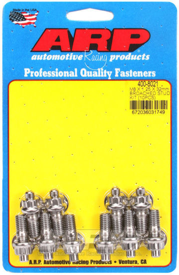 Bilde av M8 X 1.25 X 32mm broached stud kit - 10pcs
