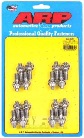 Bilde av M8 X 1.25 X 32mm broached stud kit - 16pcs