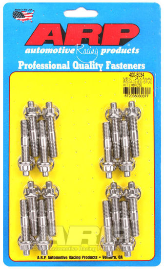 Bilde av M8 X 1.25 X 51mm broached stud kit - 16pcs