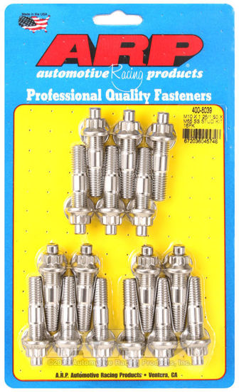 Bilde av M10 X 1.25/1.50 X 55mm broached stud kit 16pcs