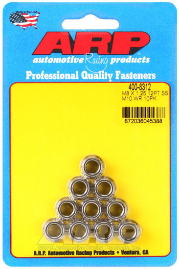 Bilde av M8 X 1.25 (M10 wr) SS 12pt nut kit