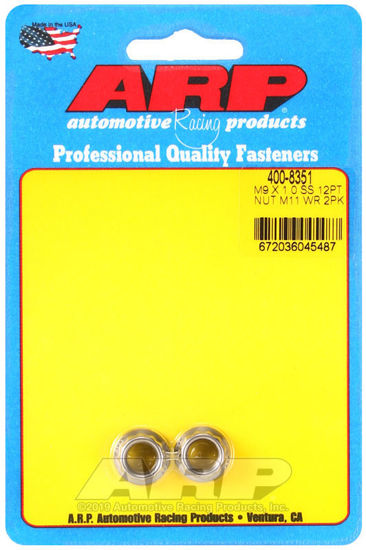 Bilde av M9 X 1.00 (M11 wr) SS 12pt nut kit