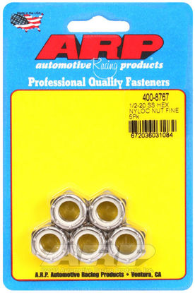Bilde av 1/2-20 SS fine nyloc hex nut kit