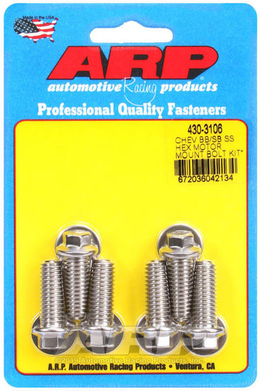 Bilde av Chevy hex motor mount bolt kit with energy suspension mounts