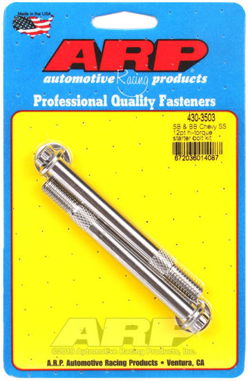 Bilde av SB & BB Chevy 3/8 12pt SS hi-torque starter bolt kit