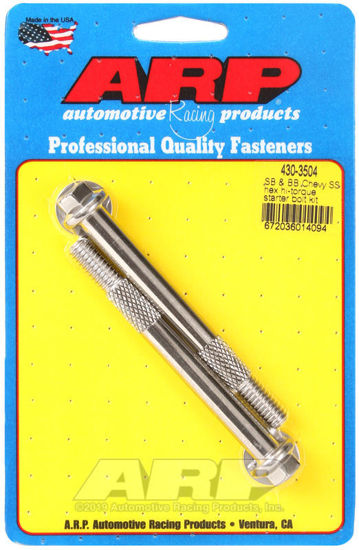 Bilde av SB & BB Chevy 3/8 hex SS hi-torque starter bolt kit