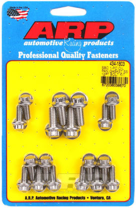 Bilde av SB Chevy 1-pc SS 12pt oil pan gasket bolt kit