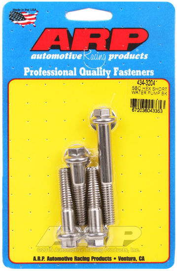 Bilde av SB Chevy hex short water pump bolt kit