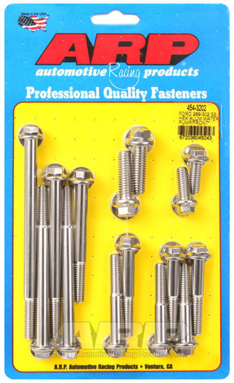 Bilde av Ford 289-302 SS hex aluminum water pump and front cover bolt kit