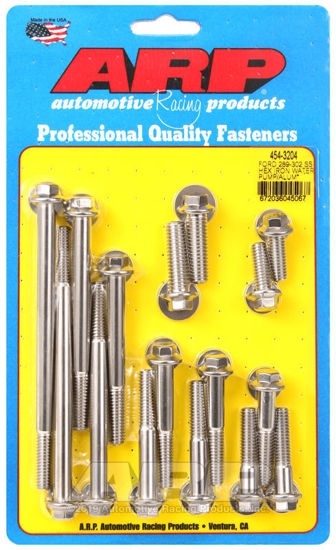 Bilde av Ford 289-302 SS hex iron water pump and front cover bolt kit