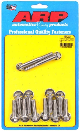 Bilde av Pontiac 350-400 SS hex intake manifold bolt kit