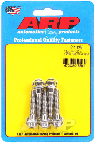 Bilde av 1/4-20 x 1.250 12pt SS bolts