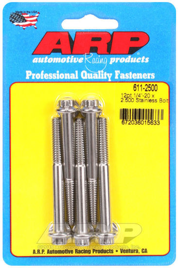 Bilde av 1/4-20 x 2.500 12pt SS bolts