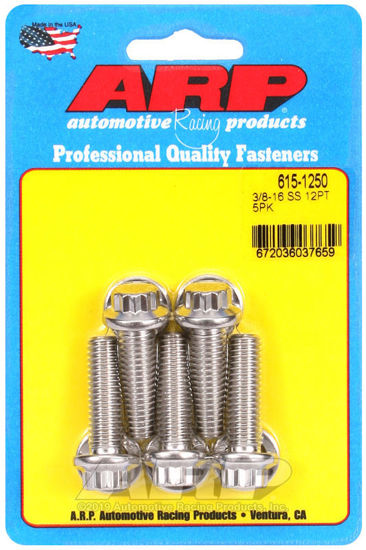 Bilde av 3/8-16 x 1.250 12pt 7/16 wrenching SS bolts