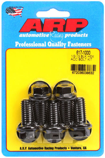 Bilde av 1/2-13 x 1.000 hex black oxide bolts