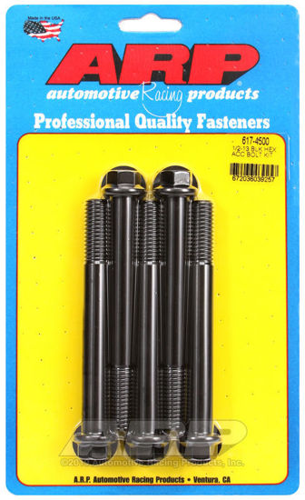 Bilde av 1/2-13 x 4.500 hex black oxide bolts