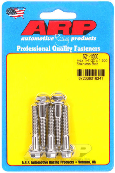 Bilde av 1/4-20 x 1.500 hex SS bolts