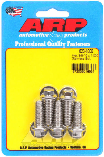Bilde av 3/8-16 x 1.000 hex SS bolts