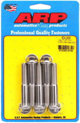 Bilde av 7/16-14 X 2.500 hex 1/2 wrenching SS bolts