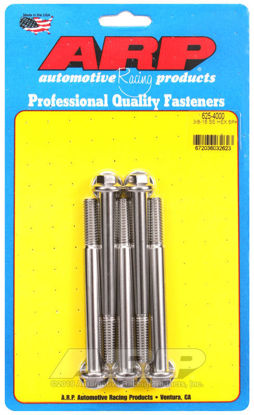 Bilde av 3/8-16 x 4.000 hex 7/16 wrenching SS bolts