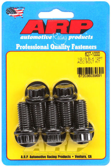 Bilde av 1/2-13 x 1.000 12pt black oxide bolts