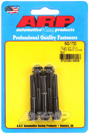 Bilde av 1/4-20 x 1.750 12pt black oxide bolts