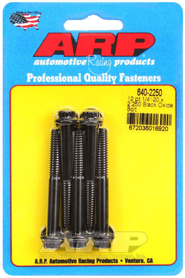 Bilde av 1/4-20 x 2.250 12pt black oxide bolts