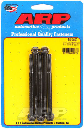 Bilde av 1/4-20 x 3.500 12pt black oxide bolts