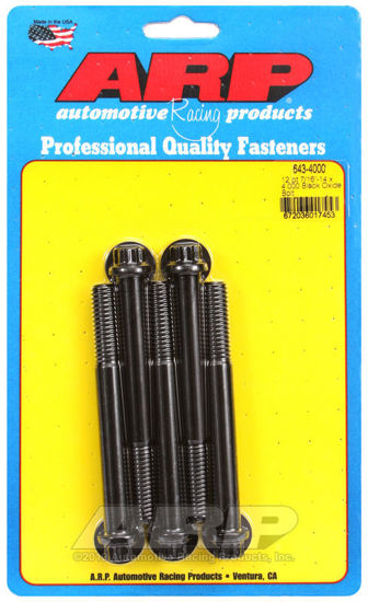 Bilde av 7/16-14 x 4.000 12pt black oxide bolts