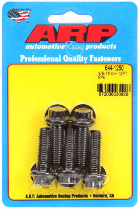 Bilde av 3/8-16 x 1.250 12pt 7/16 wrenching black oxide bolts