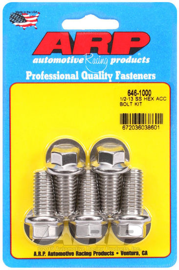 Bilde av 1/2-13 X 1.000 hex SS bolts
