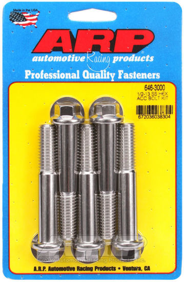 Bilde av 1/2-13 x 3.000 hex SS bolts