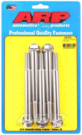 Bilde av 1/2-13 x 4.750 hex SS bolts