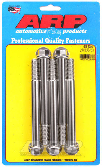 Bilde av 1/2-13 x 5.000 hex SS bolts