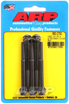 Bilde av 1/4-20 X 2.750 hex black oxide bolts