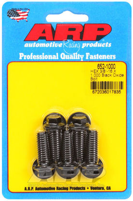 Bilde av 3/8-16 X 1.000 hex black oxide bolts