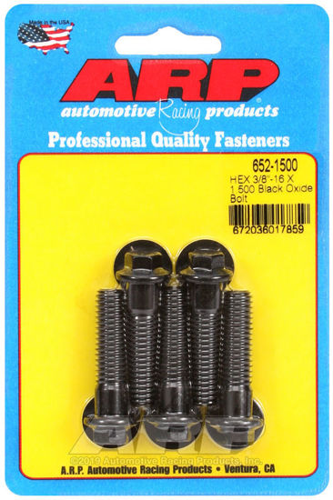 Bilde av 3/8-16 X 1.500 hex black oxide bolts