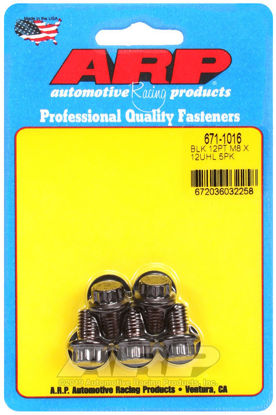 Bilde av M8 x 1.25 x 12  12pt black oxide bolts